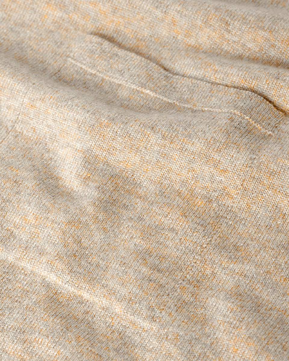 Johnstons of Elgin AW25 Women's Knitwear Oatmeal Slouch Cashmere Sweater KAP05315HB0210