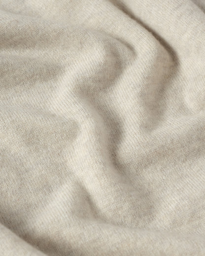 MENS RORY CREW CLASSIC JUMPER NATURAL 100% CASHMERE, BY JOHNSTONS OF ELGIN KAP05471HA0402