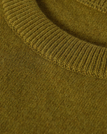 JOHNSTONS OF ELGIN MENS RORY CREW CLASSIC JUMPER GREEN 100% CASHMERE KAP05471SC4719