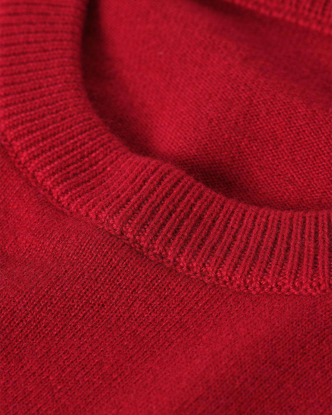 JOHNSTONS OF  ELGIN MENS RORY CREW CLASSIC JUMPER RED 100% CASHMERE KAP05471SE5325