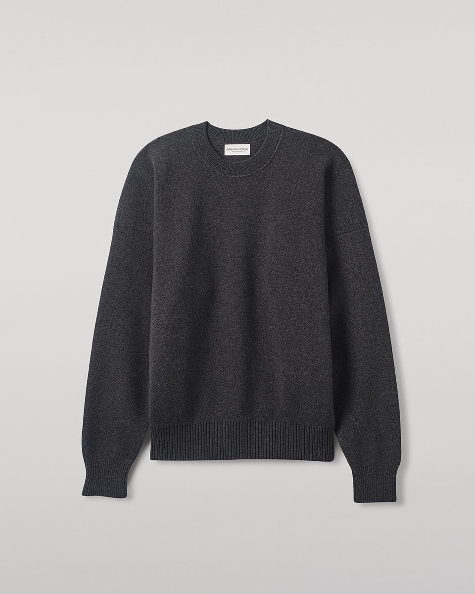 Relaxed Milano Stitch Crew Jumper | Men's Knitwear – Johnstons of