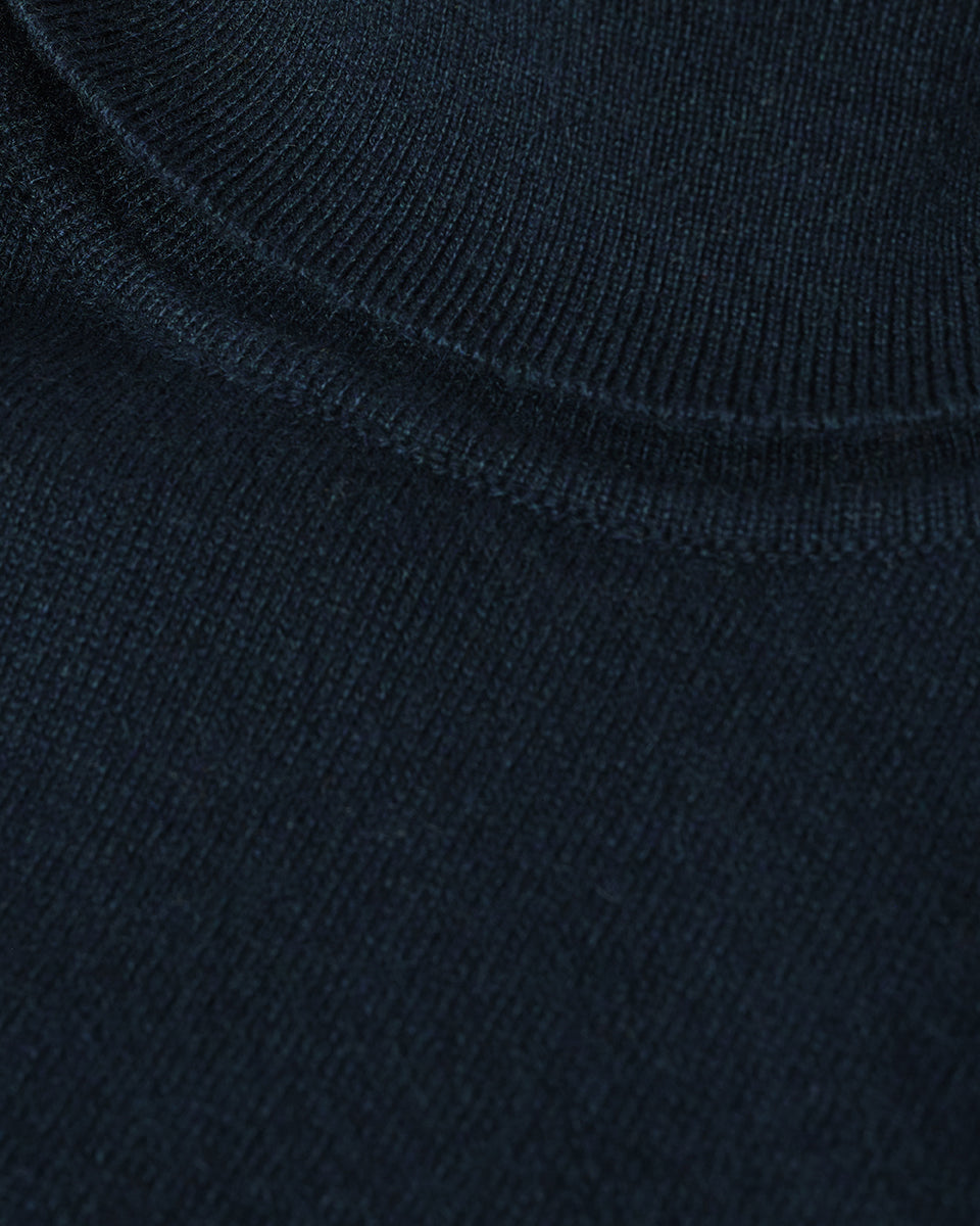 Johnstons of Elgin AW25 Women's Knitwear Bottle Green Classic Cashmere Green Roll Neck Jumper KAP05584SC7341