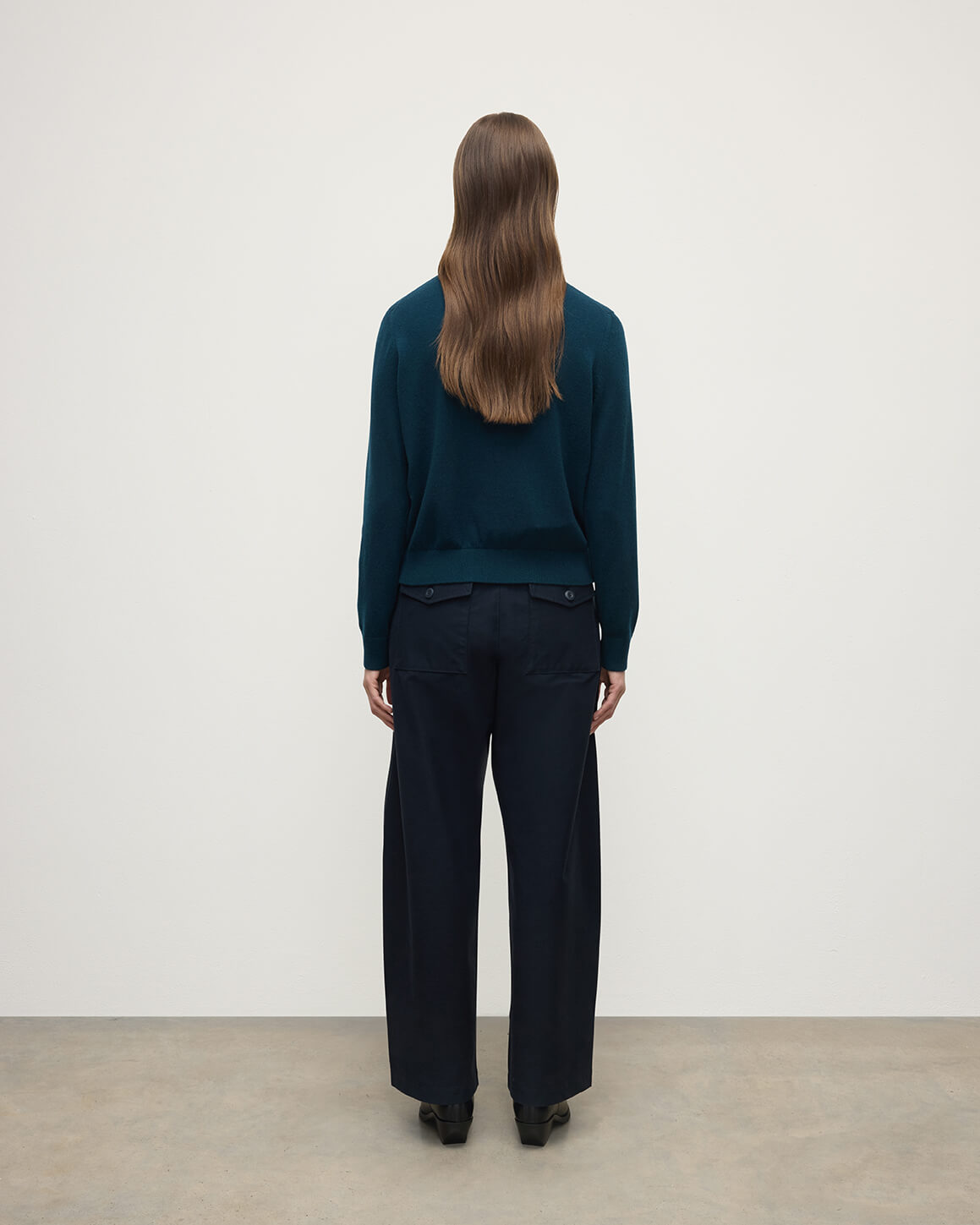 Johnstons of Elgin AW25 Women's Knitwear Bottle Green Classic Cashmere Green Roll Neck Jumper KAP05584SC7341