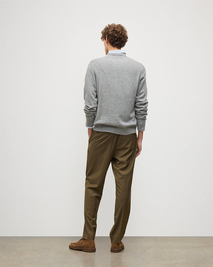 JOHNSTONS OF ELGIN MENS RORY VEE NECK CLASSIC JUMPER 100% CASHMERE KAP05594HA0400