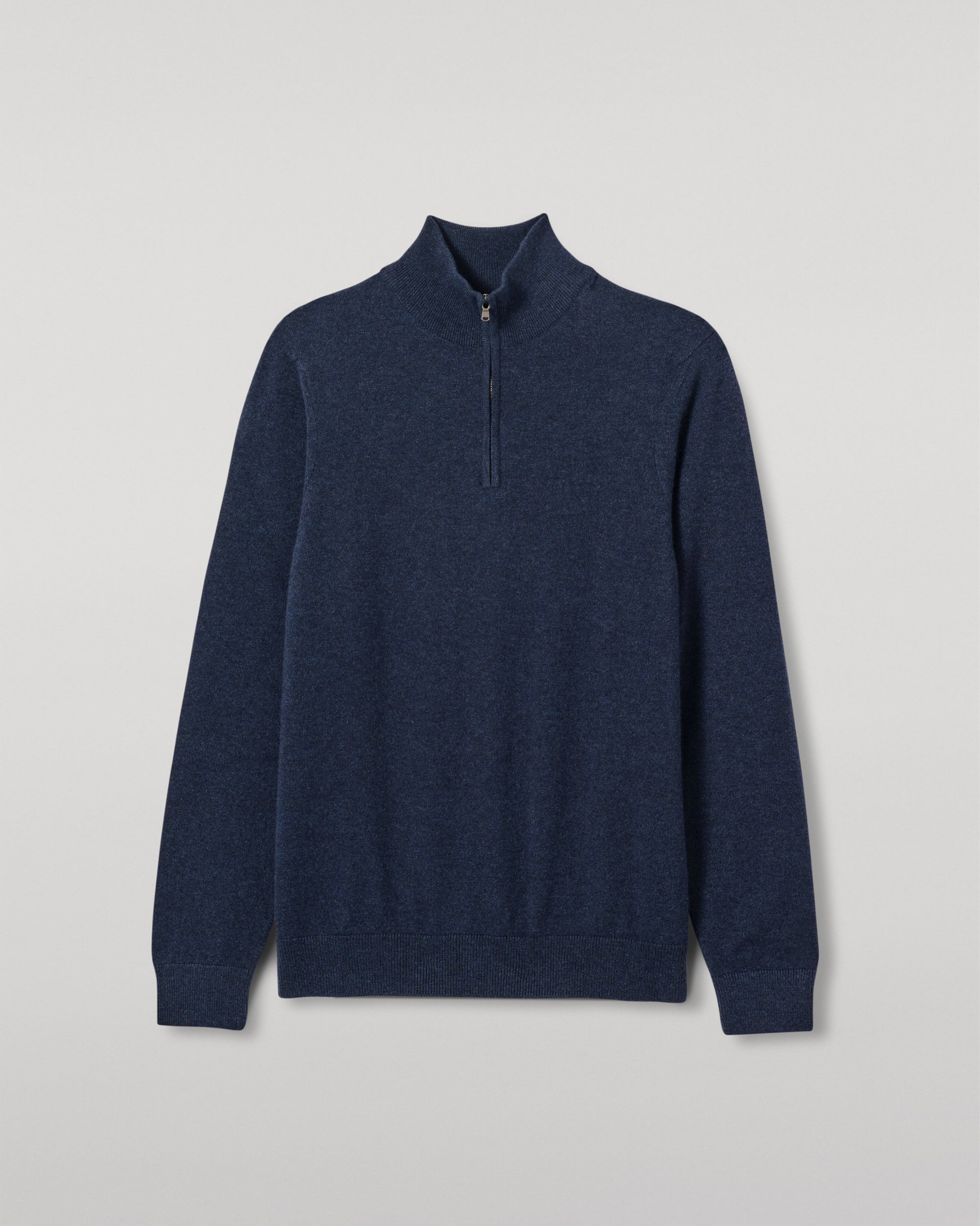 JOHNSTONS OF ELGIN MENS RORY CLASSIC HALF ZIP CLASSIC SWEATER 100% CASHMERE KAP05695HD7350