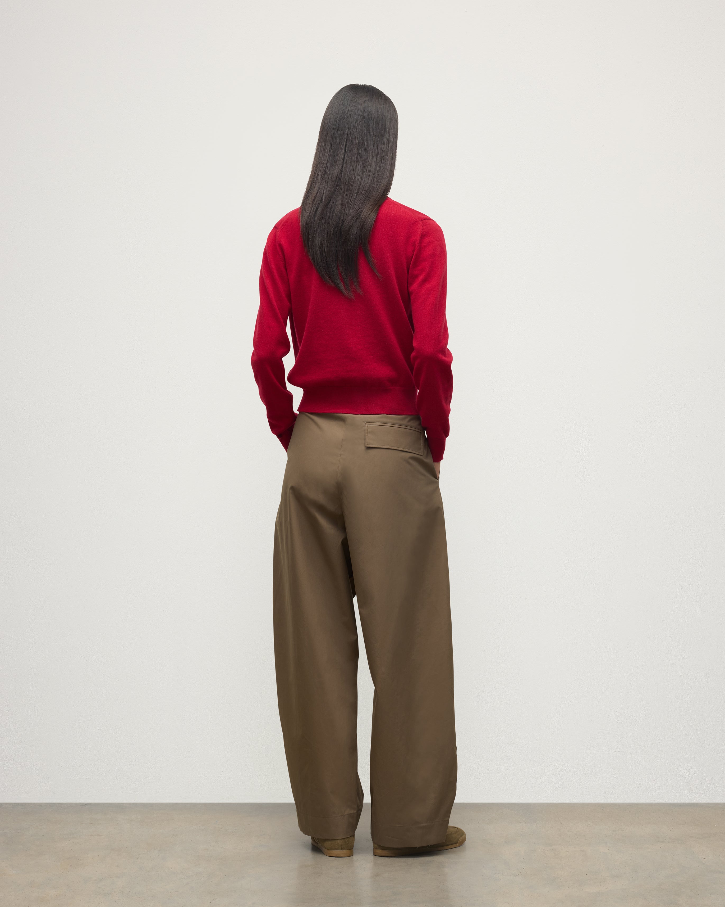 Iris Red Classic Cashmere Cardigan | Luxury Women's Knitwear