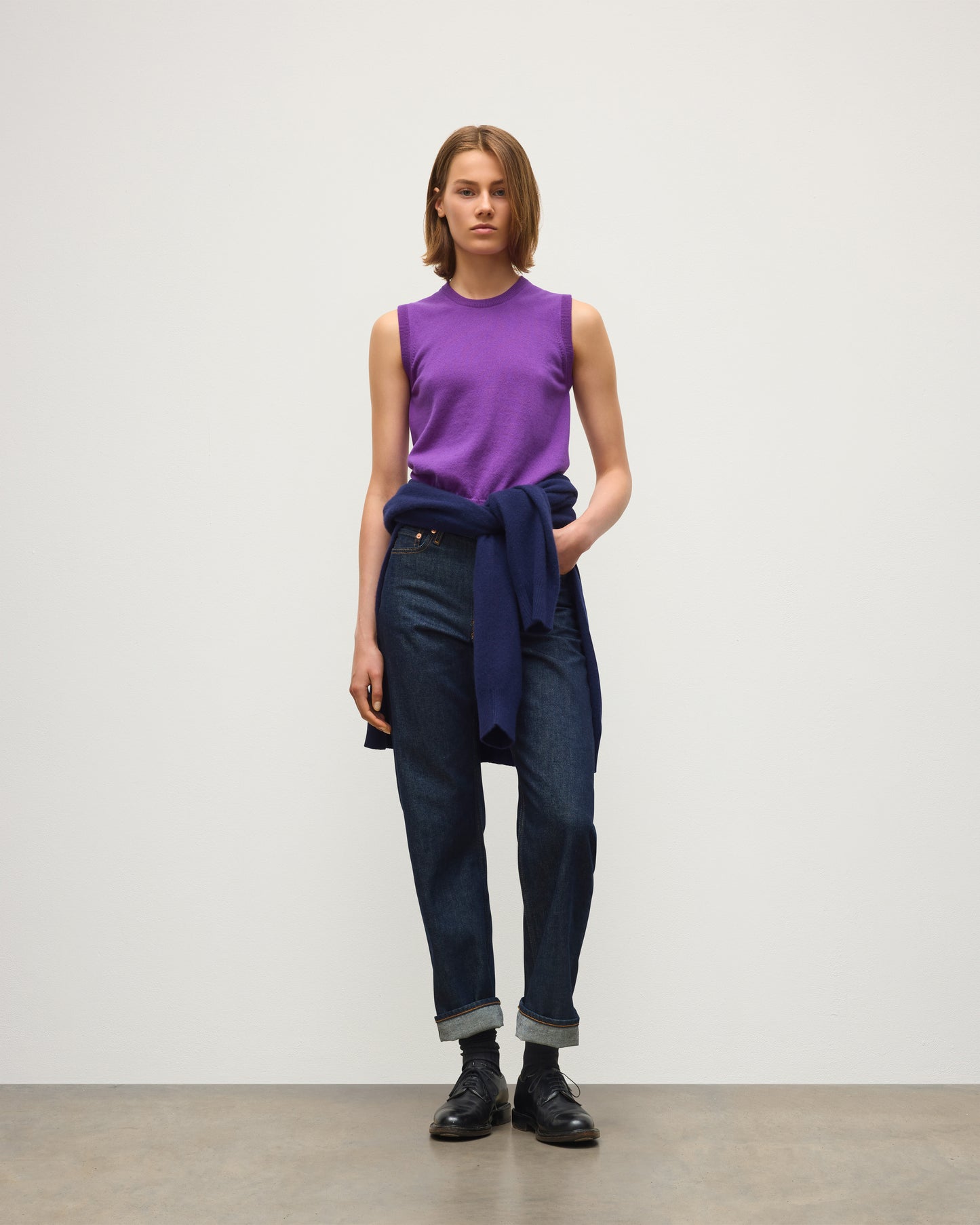 Iris Classic Purple Cashmere Tank