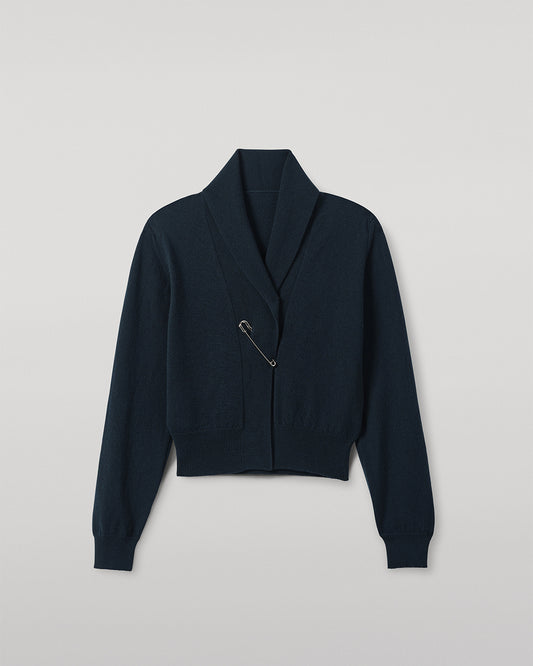 JOHNSTONS OF ELGIN WOMENS CRATHIE SHAWL CARDIGAN GREEN 100% CASHMERE KAP05707SC7341