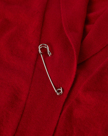 JOHNSTONS OF ELGIN WOMENS CRATHIE SHAWL CARDIGAN RED 100% CASHMERE KAP05707SE5325