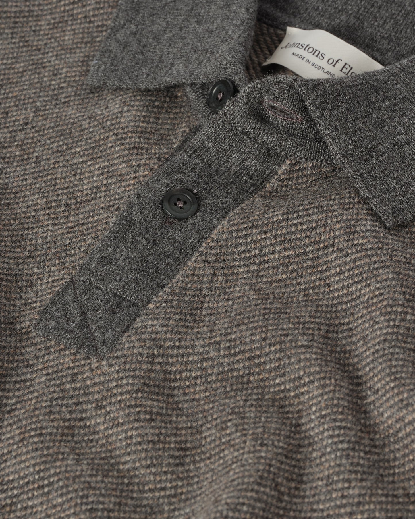 JOHNSTONS OF ELGIN MENS TWEEL RUGBY SHIRT 100% CASHMERE KAP05727Q25939