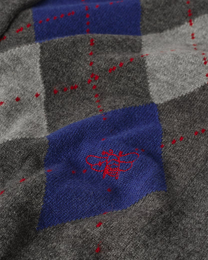 JOHNSTONS OF ELGIN WOMENS CLAN CREW CARDIGAN GREY 100% CASHMERE KAP05731JU1603