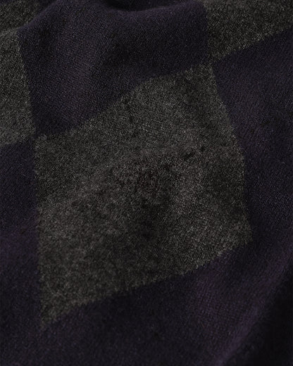 JOHNSTONS OF ELGIN WOMENS CLAN SLOUCH CREW NAVY 100% CASHMERE KAP05732JU1606