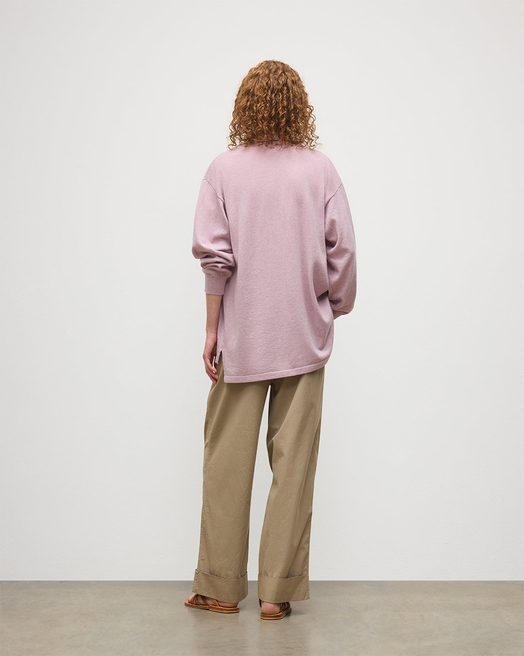 JOHNSTONS OF ELGIN WOMENS MUNRO SHIRT PINK 100% CASHMERE KAP05765HE0071