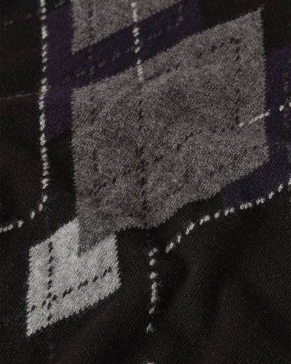 JOHNSTONS OF ELGIN WOMENS ARGYLL LE JABOTS SLEEVELESS CREW BLACK 100% CASHMERE KAP05766JU1609