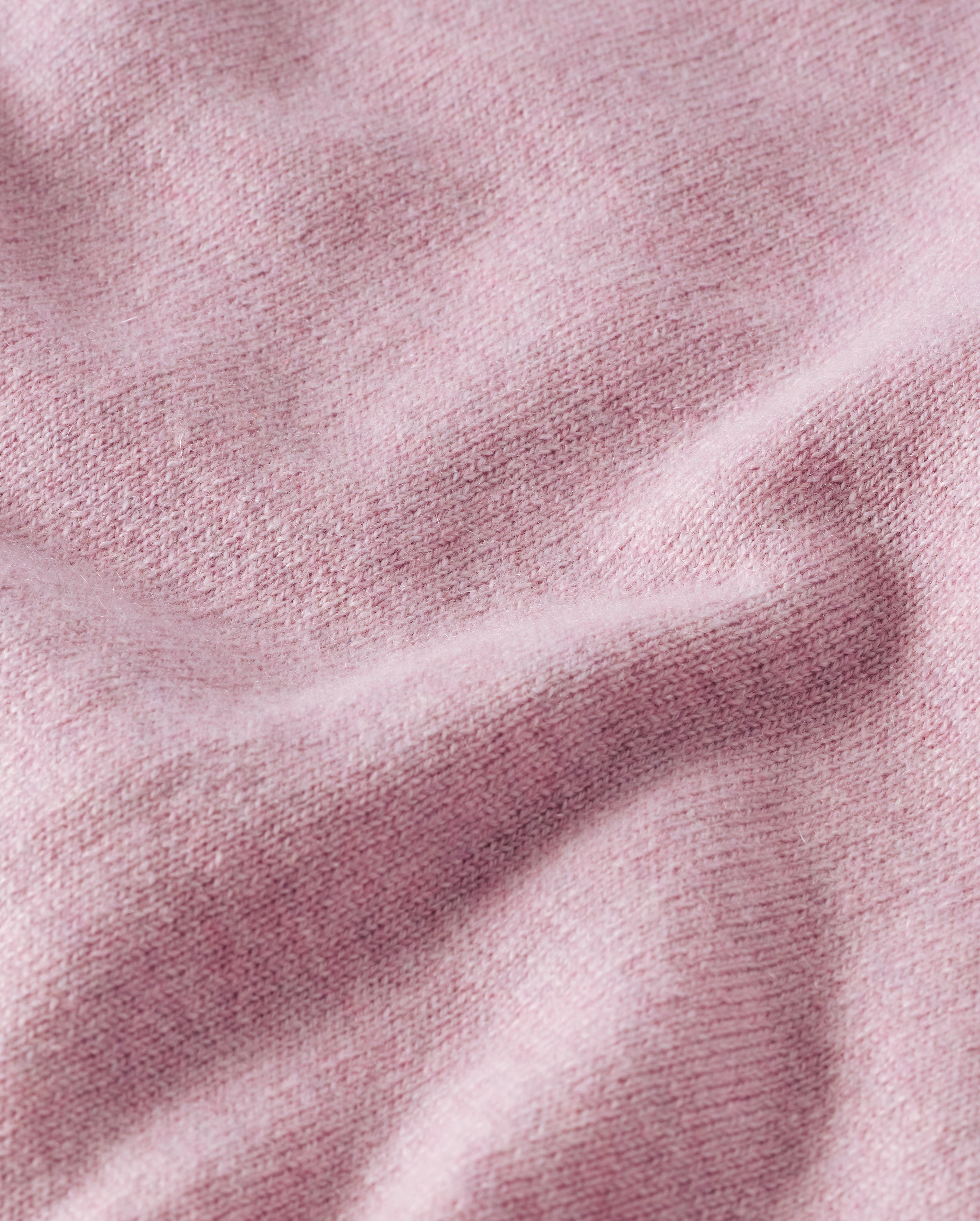 Lunan Light Pink Classic Cashmere Jumper | Made In Scotland