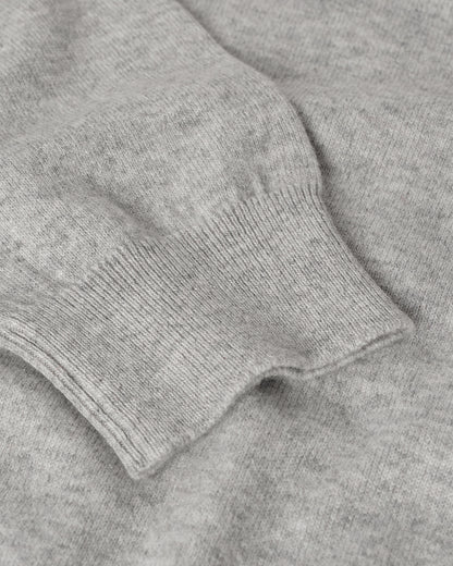 JOHNSTONS OF ELGIN WOMENS LUNAN CLASSIC CREW SWEATER GREY KAP05784HA0399