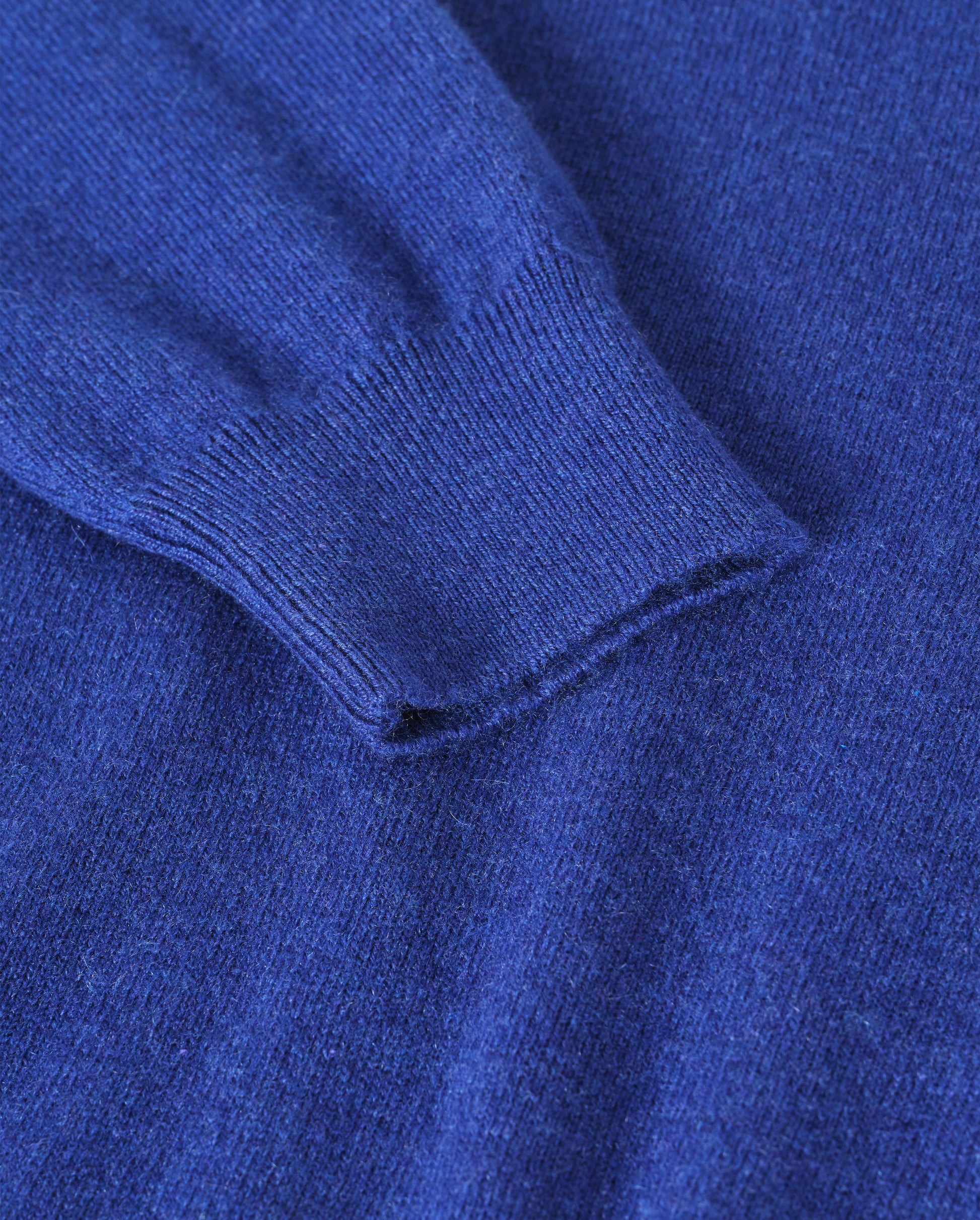 JOHNSTONS OF ELGIN IRIS ROLL NECK SWEATER PETITE CASHMERE ROLL NECK SWEATER - 2 PLY BLUE 100% CASHMERE KAP05952SD5326