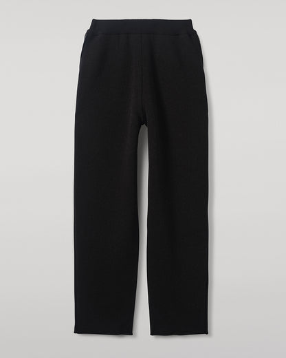 Johnstons of Elgin AW25 Men's Knitwear Iron & Black Double Face Tapered Joggers KBA01024Q25323