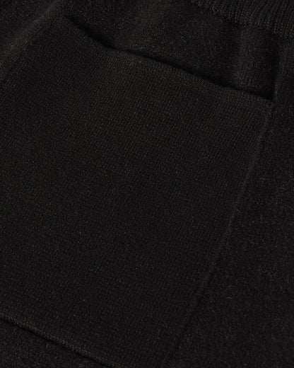 Johnstons of Elgin AW25 Men's Knitwear Iron & Black Double Face Tapered Joggers KBA01024Q25323