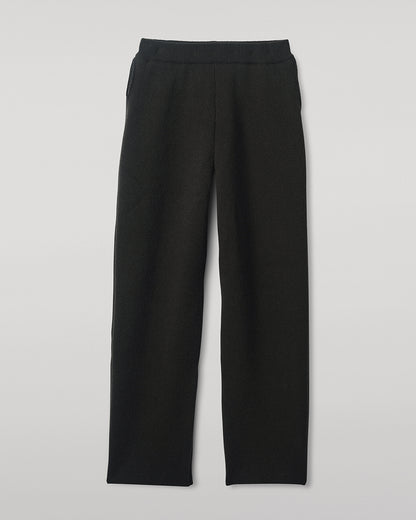 Johnstons of Elgin AW25 Women's Knitwear Iron & Black Double-Face Black Cashmere Joggers details KBA01036Q25336