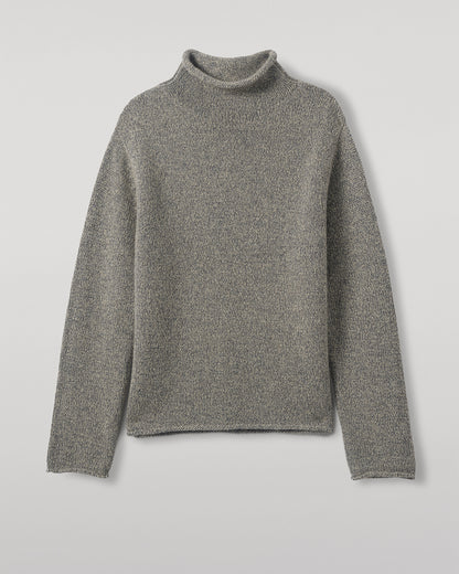 JOHNSTONS OF ELGIN KESTER FUNNEL NECK SWEATER BLUE 100% CASHMERE KBB01067HB4453