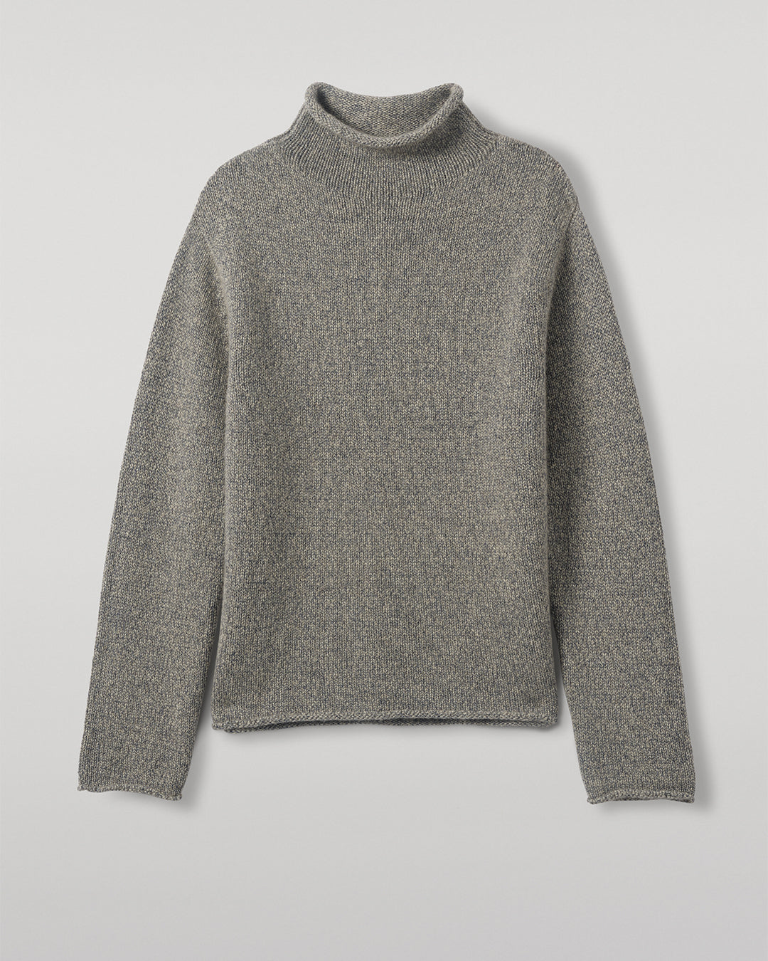 JOHNSTONS OF ELGIN KESTER FUNNEL NECK SWEATER BLUE 100% CASHMERE UBB01067HD4499