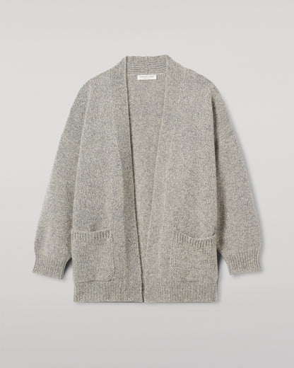 JOHNSTONS OF ELGIN WOMENS BAY SLOUCH CARDIGAN BLUE 78% CASHMERE 22% COTTON  KBB01069HD4499