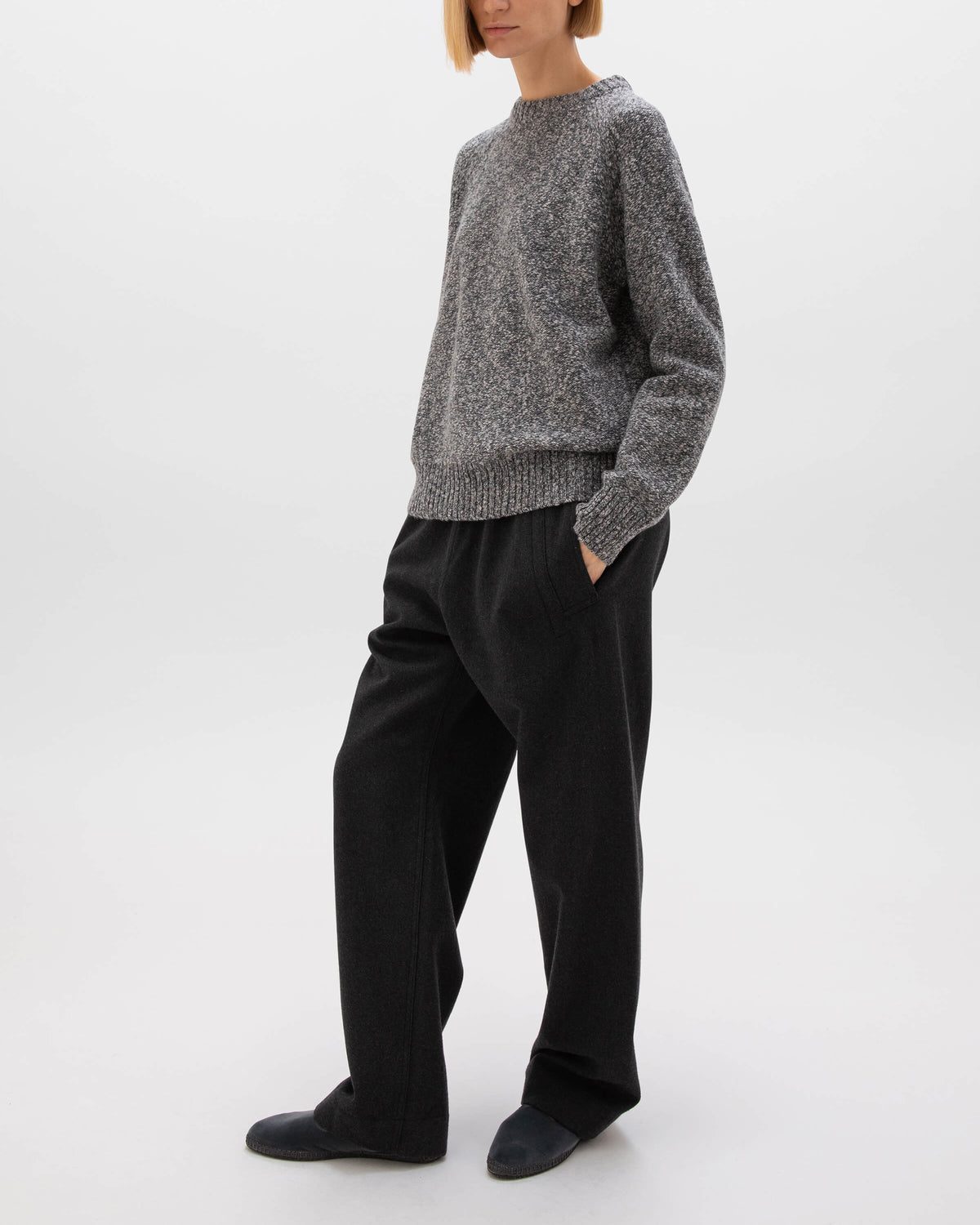 Wool Cashmere Slub Jumper