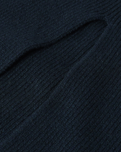 Johnstons of Elgin AW25 Women's Knitwear Bottle Green Cashmere Green Midi Skirt Back View KBC01032SC7341