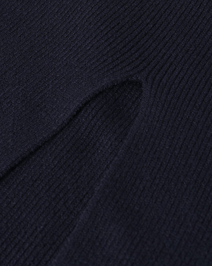 Johnstons of Elgin Women's Cashmere Midi Skirt in Navy KBC01032SD7666