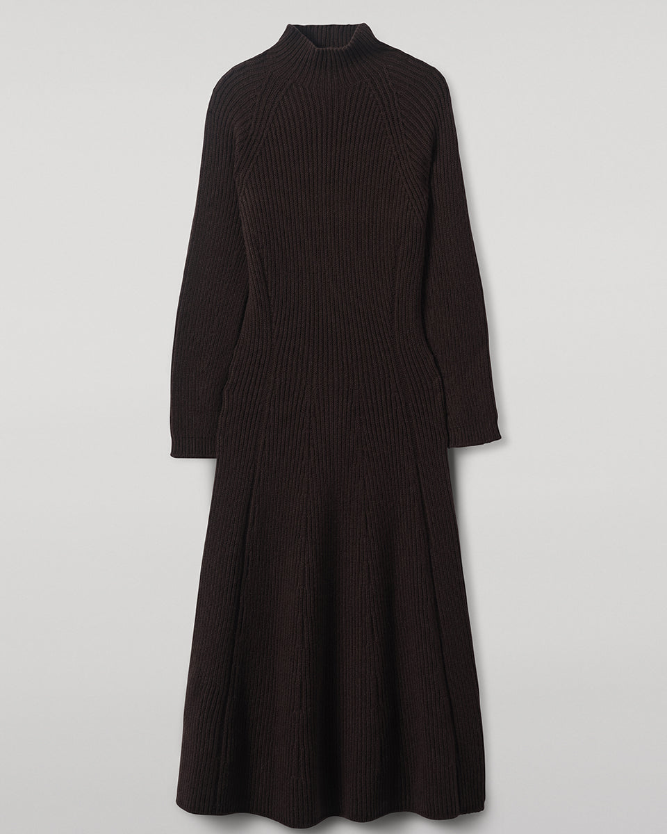 Johnstons of Elgin Women's Cashmere Dark brown Dress KBI01033SB7290