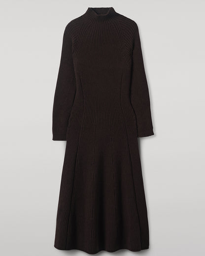 Johnstons of Elgin Women's Cashmere Dark brown Dress KBI01033SB7290