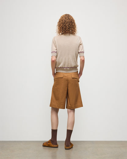 JOHNSTONS OF ELGIN WOMENS BRAE SHORT SLEEVE CREW CARDIGAN NATURAL 100% MERINO WOOL KBI01063Q25967