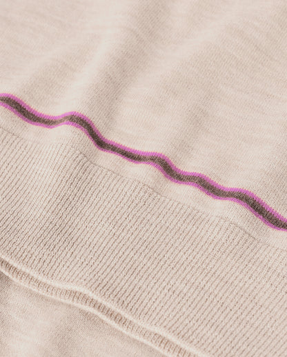 JOHNSTONS OF ELGIN WOMENS BRAE SLEEVELESS CREW NATURAL 100% MERINO WOOL KBI01064Q25967