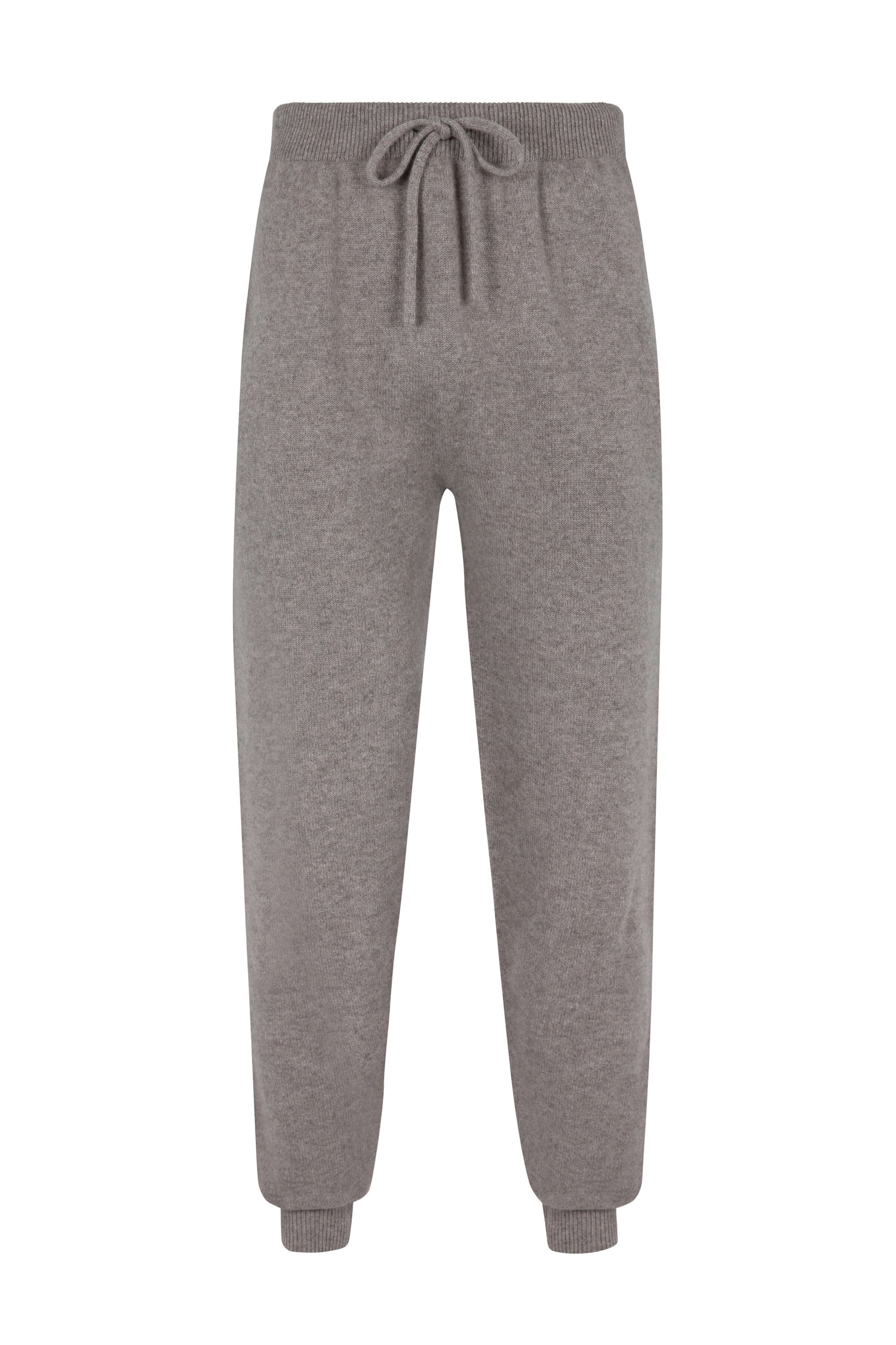 Men's Cashmere Joggers in Pebble – Johnstons of Elgin