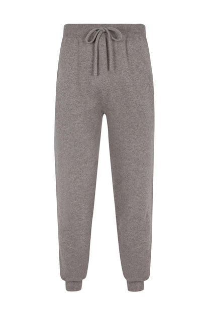 Johnstons of Elgin SS24 Men's Knitwear Pebble Seamless Cashmere Cuffed Joggers KBI05155HB4057