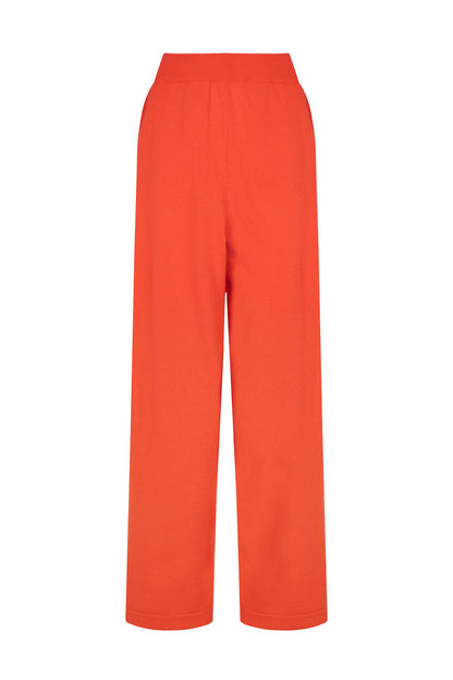 Johnstons of Elgin SS24 Women's Knitwear Coral Wide Leg Cashmere Culottes KBP00926SG4262