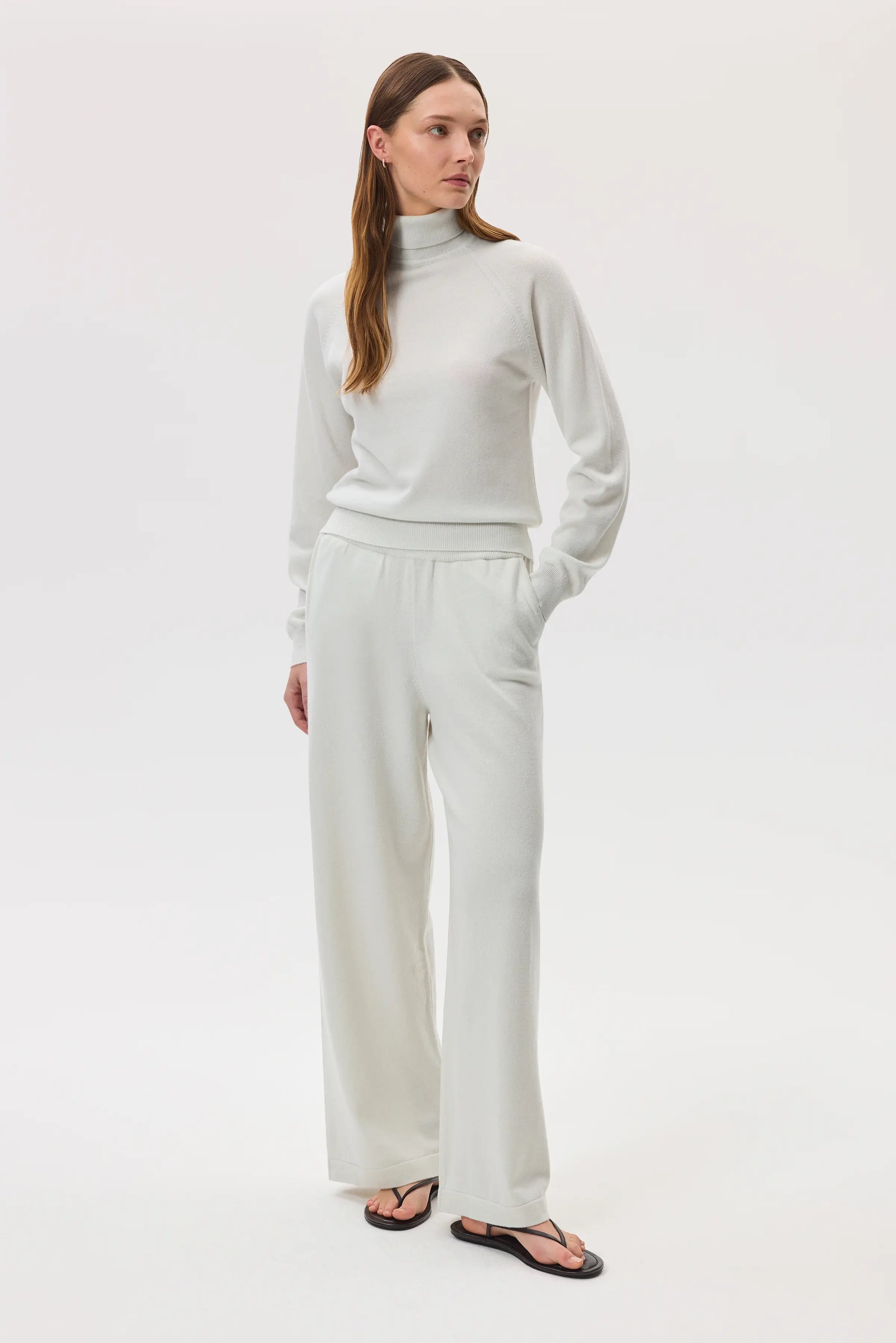 High Rise Cashmere Culottes