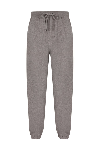 Johnstons of Elgin SS24 Men's Knitwear Pebble Performance Cashmere Cuffed Joggers KBP00948HB4057