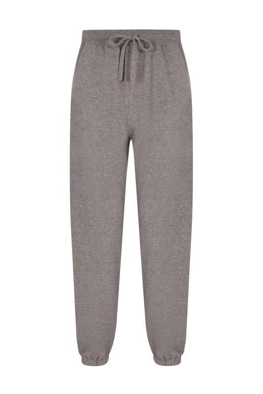 Johnstons of Elgin SS24 Men's Knitwear Pebble Performance Cashmere Cuffed Joggers KBP00948HB4057