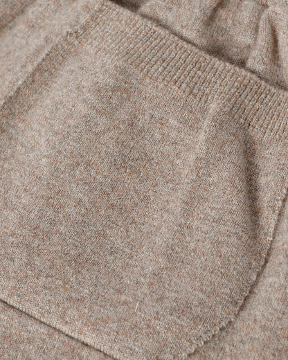 JOHNSTONS OF ELGIN MENS KIRK SWEATPANTS LIGHT BROWN 97% CASHMERE 3% POLYESTER KBP00948HB4334