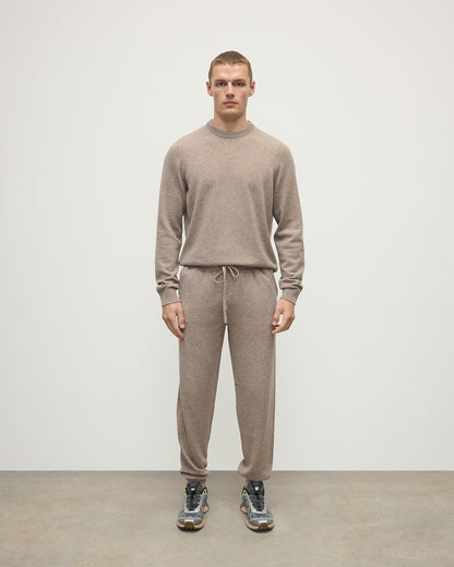 Johnstons of Elgin Men's Knitwear Ash Tapered Cashmere Joggers KBP00948HB4351