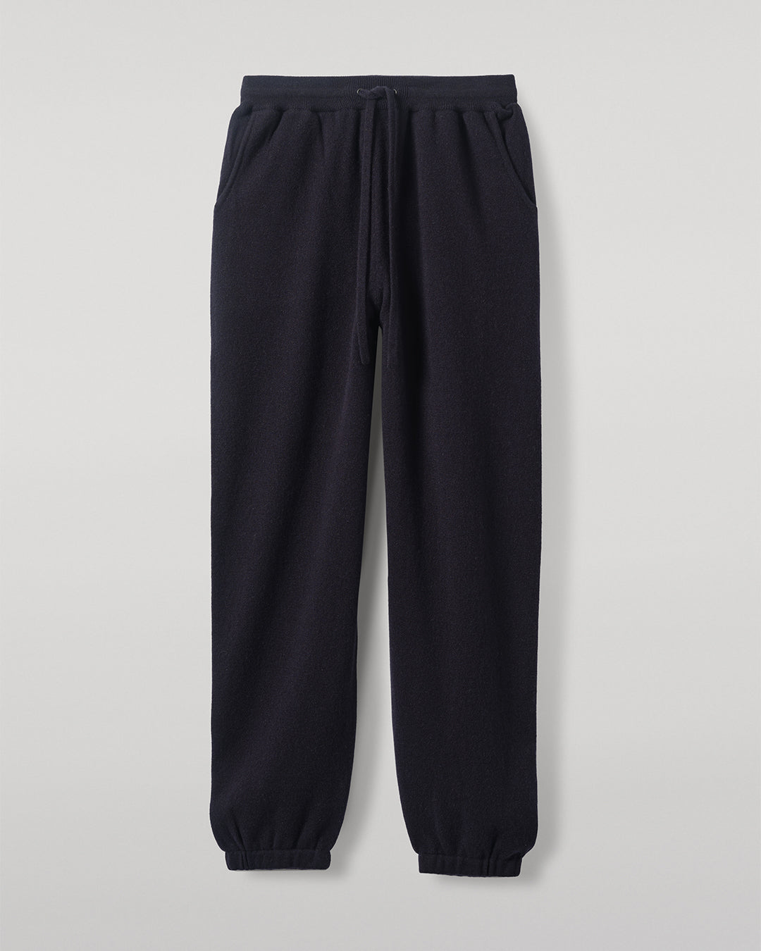 Johnstons of Elgin AW25 Men's Knitwear Dark Navy Tapered Cashmere Navy Joggers KBP00948SD7666