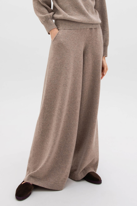 Cashmere wide leg joggers sale