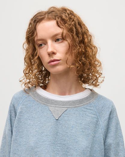 JOHNSTONS OF ELGIN BEACH SWEATSHIRT BLUE 100% CASHMERE UBU010655Q25952