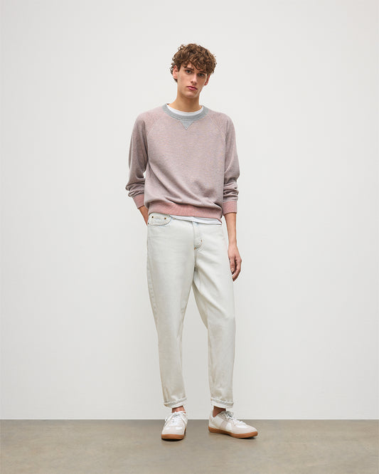 JOHNSTONS OF ELGIN BEACH SWEATSHIRT PINK 100% CASHMERE KBU01065Q25954