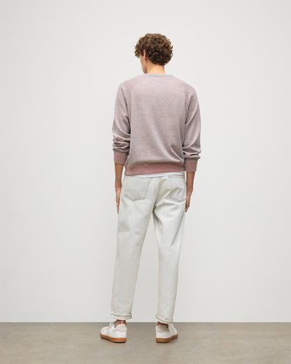 JOHNSTONS OF ELGIN BEACH SWEATSHIRT PINK 100% CASHMERE KBU01065Q25954