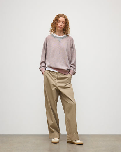 JOHNSTONS OF ELGIN BEACH SWEATSHIRT PINK 100% CASHMERE UBU01065Q25954