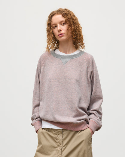 JOHNSTONS OF ELGIN BEACH SWEATSHIRT PINK 100% CASHMERE UBU01065Q25954