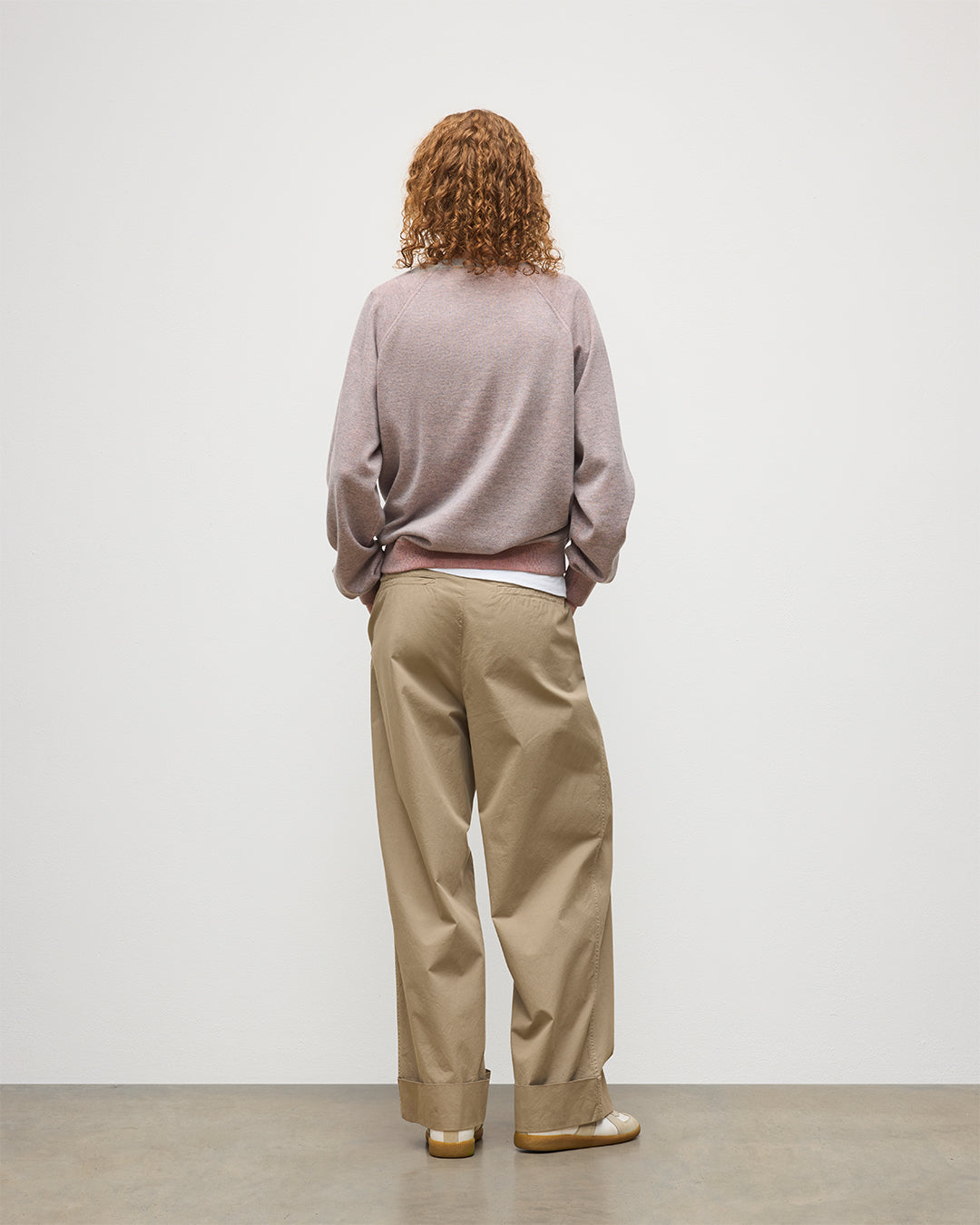 JOHNSTONS OF ELGIN BEACH SWEATSHIRT PINK 100% CASHMERE UBU01065Q25954